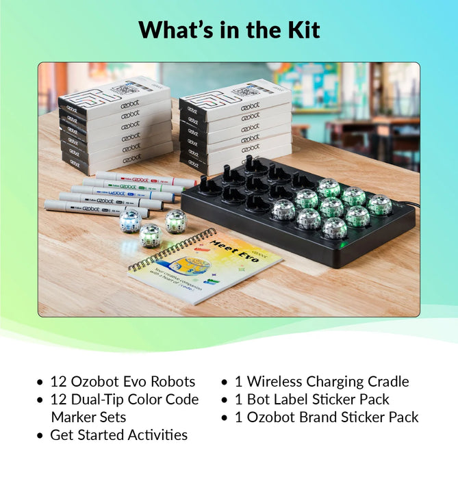 Ozobot Evo Classroom Kit - 12 Bots