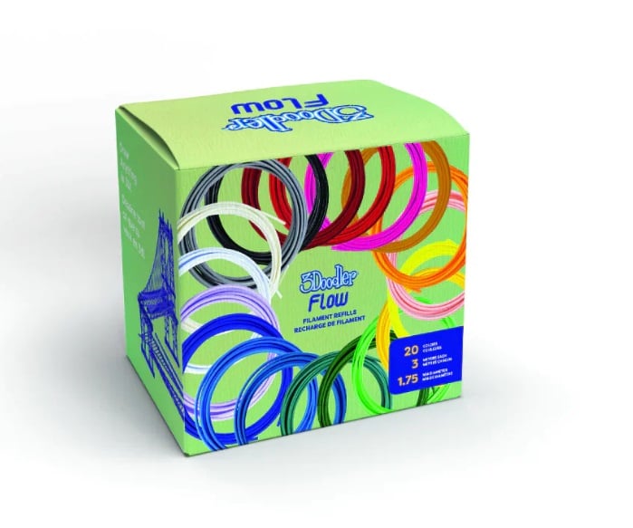 3Doodler Flow Plastic Refills (20Rolls) (只限Flow使用)