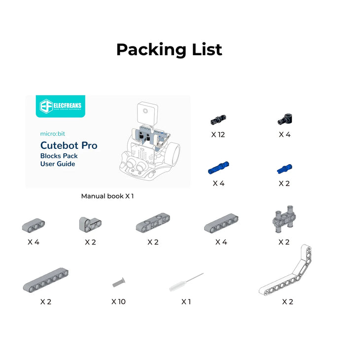 ELECFREAKS Cutebot Pro Blocks Pack