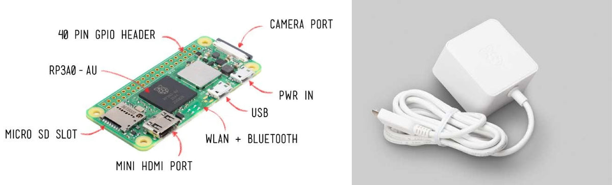 Raspberry Pi Zero 2 W - Power Kit