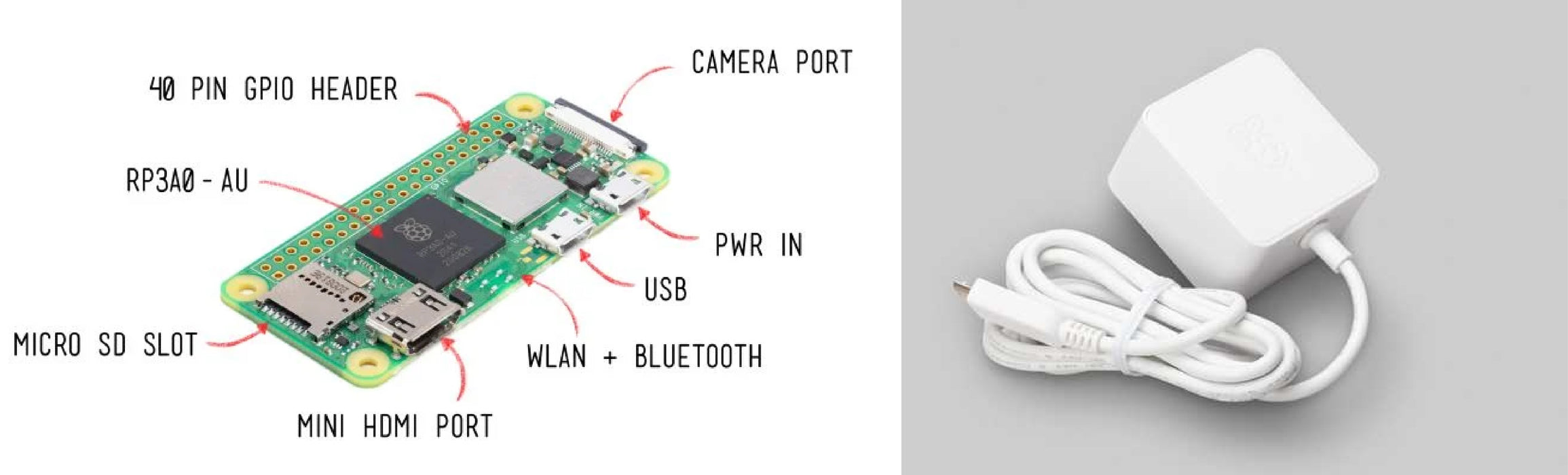 Raspberry Pi Zero 2 W - Power Kit