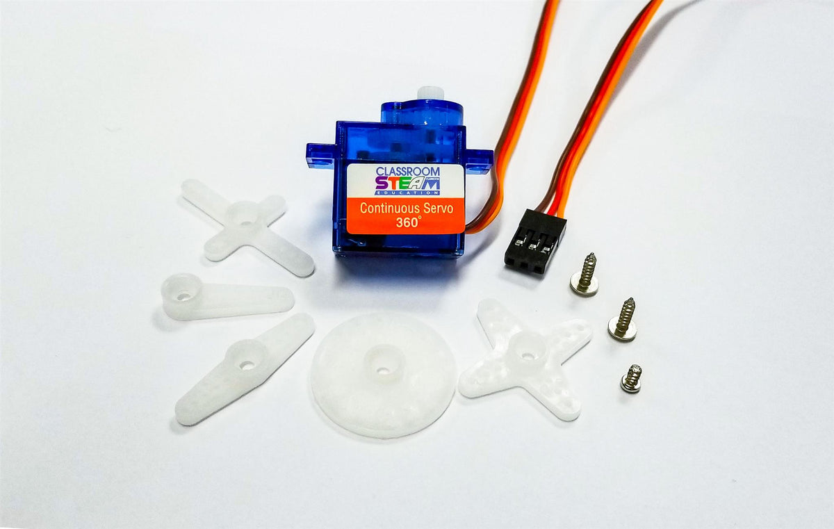 Classroom Continuous Servo 360 degree with accessories for micro:bit - CLASSROOM eShop
