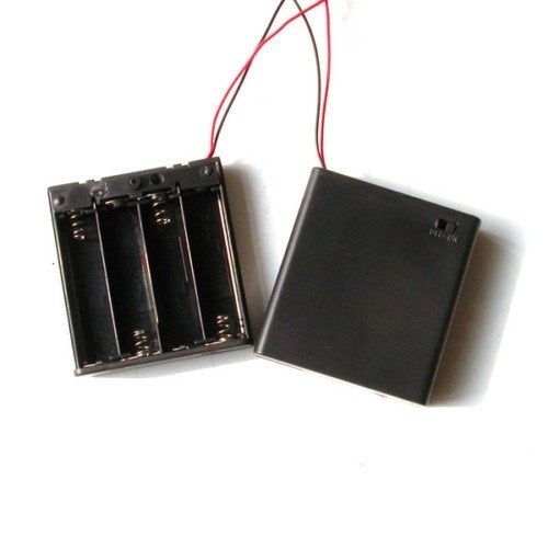 4x AA Covered Battery Holder with built-in on/off power switch & JST Connector - CLASSROOM eShop