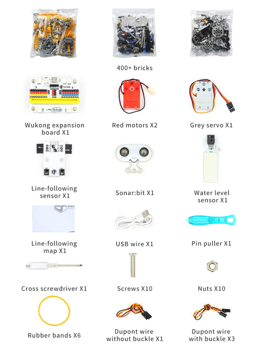 ELECFREAKS micro:bit 32 IN 1 Wonder Building Kit (Without micro:bit Board)