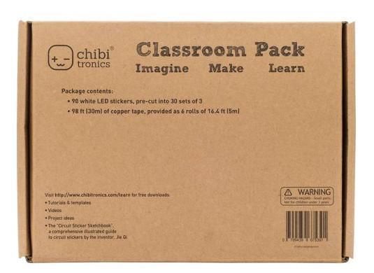 Chibitronics Circuit Stickers (White) Classroom Pack - CLASSROOM eShop