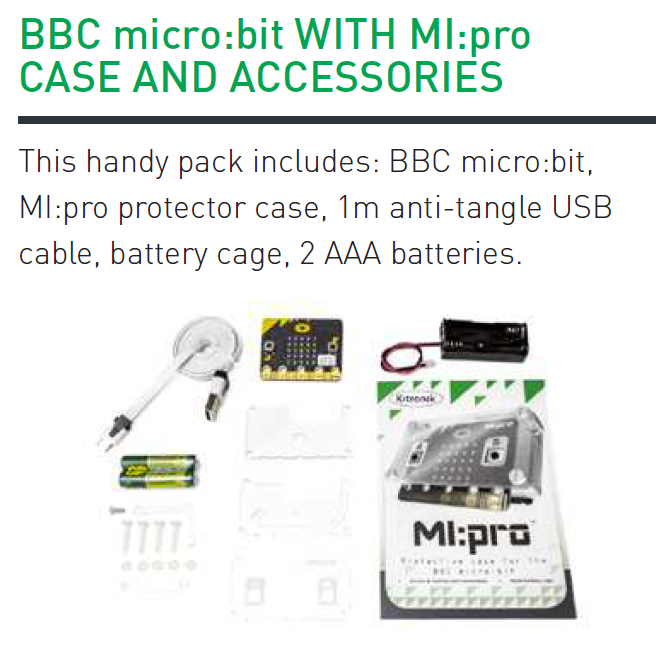 miprocase+microbit with micro:bit board